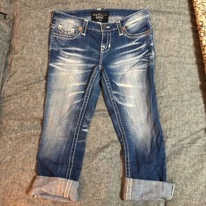 Big Star Stretch Cropped Capri Jean